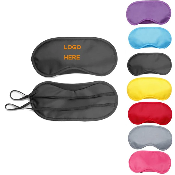 Polyester Sleep Mask W/ Dual Elastic Straps 1