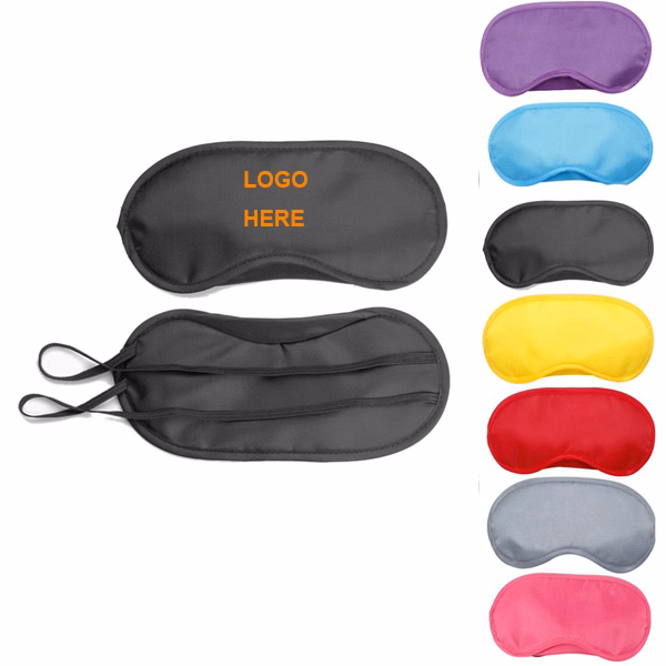 Polyester Sleep Mask W/ Dual Elastic Straps