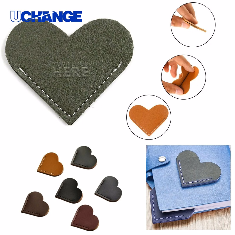 Heart Corner Cute Leather Bookmark Accessory