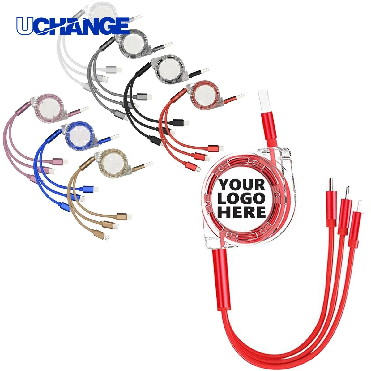 Three In One Retractable USB Fast Charging Cable 1