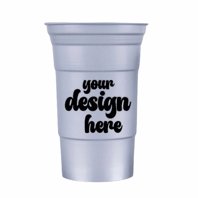 Metal Cups Reusable Aluminum Drinking Cups