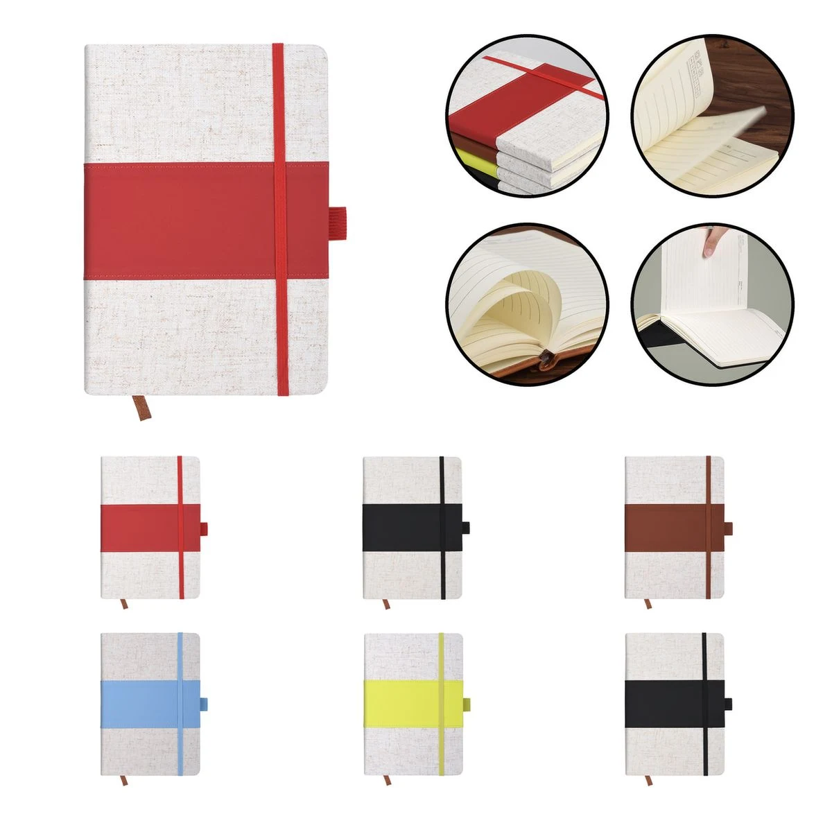 Elastic Closure A5 Lined Notebook 1