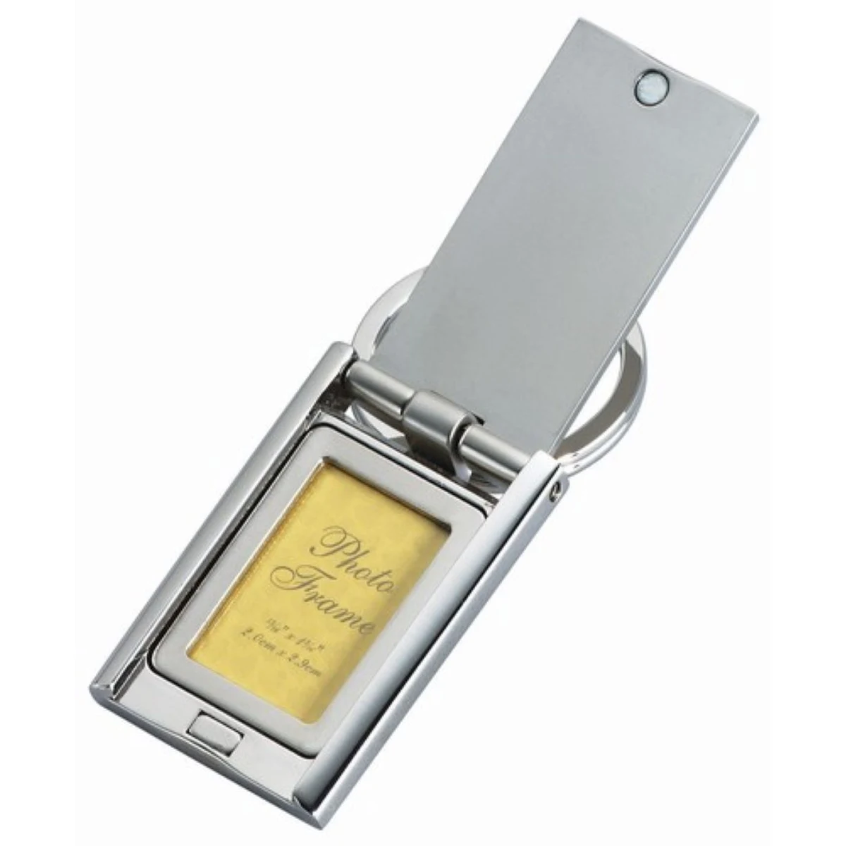 SILVER KEY CHAIN WITH PHOTO FRAME 1