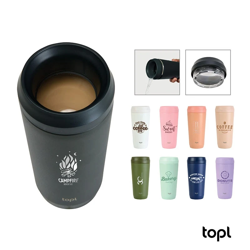TOPL® 16 oz. Double Wall, Recycled Stainless Steel 360° Tumbler 1