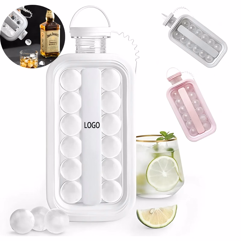 2 in 1 Ice Ball Maker Tray with 17 Spheres