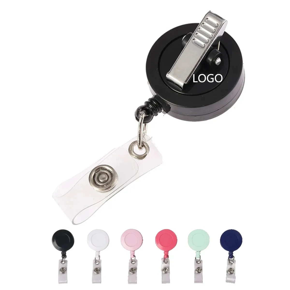 Round Secure-A-Badge Reel With Alligator Clip 1