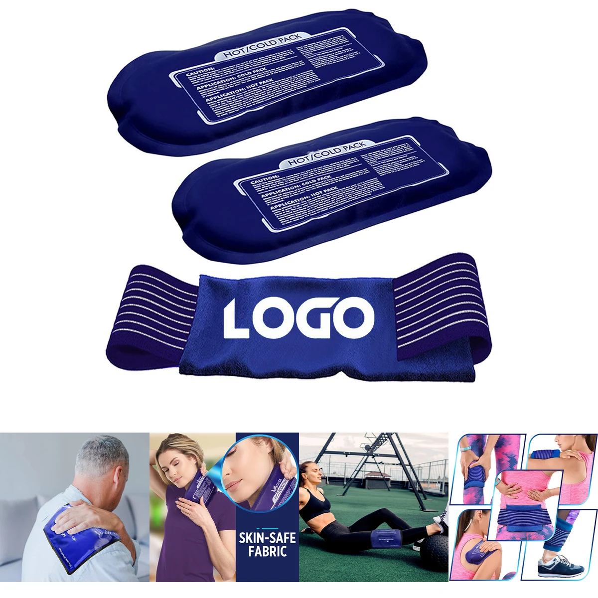 Small & Large Bundle Reusable Hot & Cold Ice Packs 1