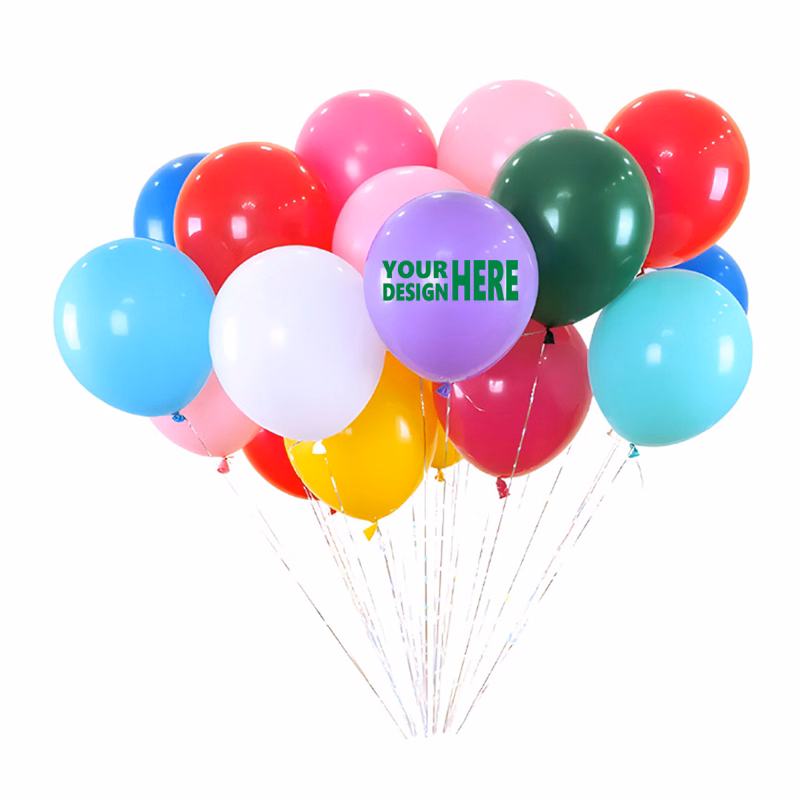 MOQ 100 Matte Latex Balloons for Party and Event