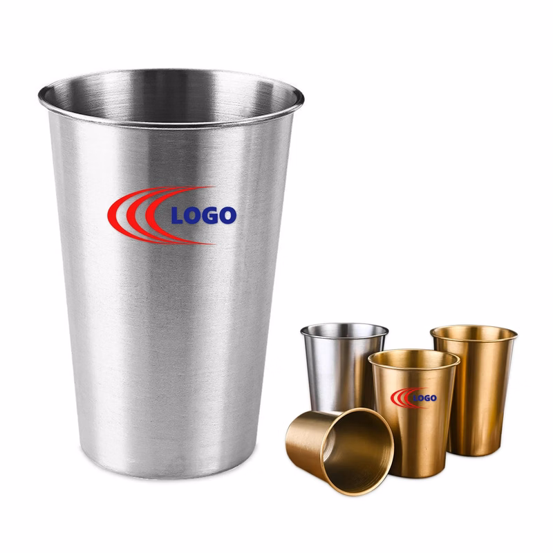 MOQ 50pcs 16oz Thickened Stainless Steel Camping Beer Cup