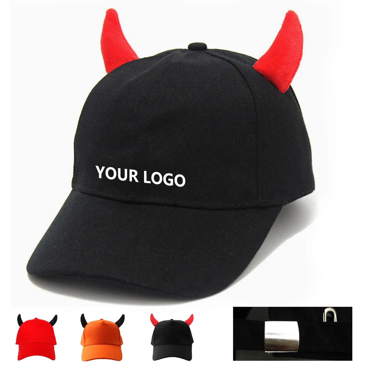 5 pannel Ox Horn Baseball Caps 1