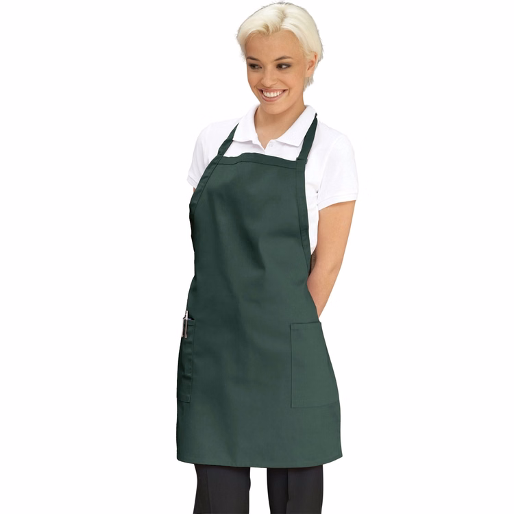 Hunter Green Deluxe Long Bib Apron