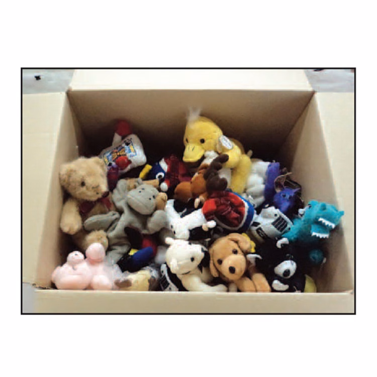 Box of Assorted Stuffed Plush Toy stuffed animals closeouts
