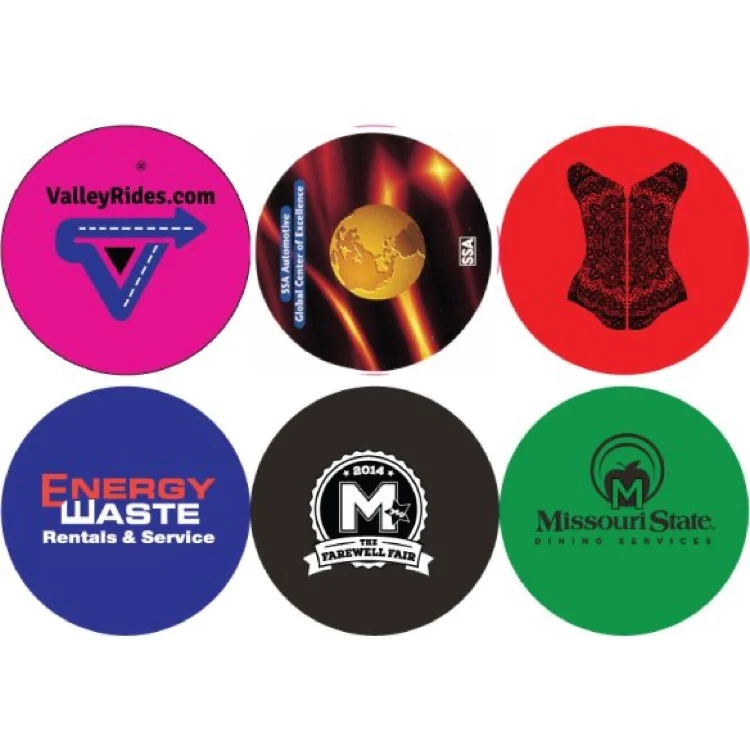 4" Round Neoprene Coaster 1