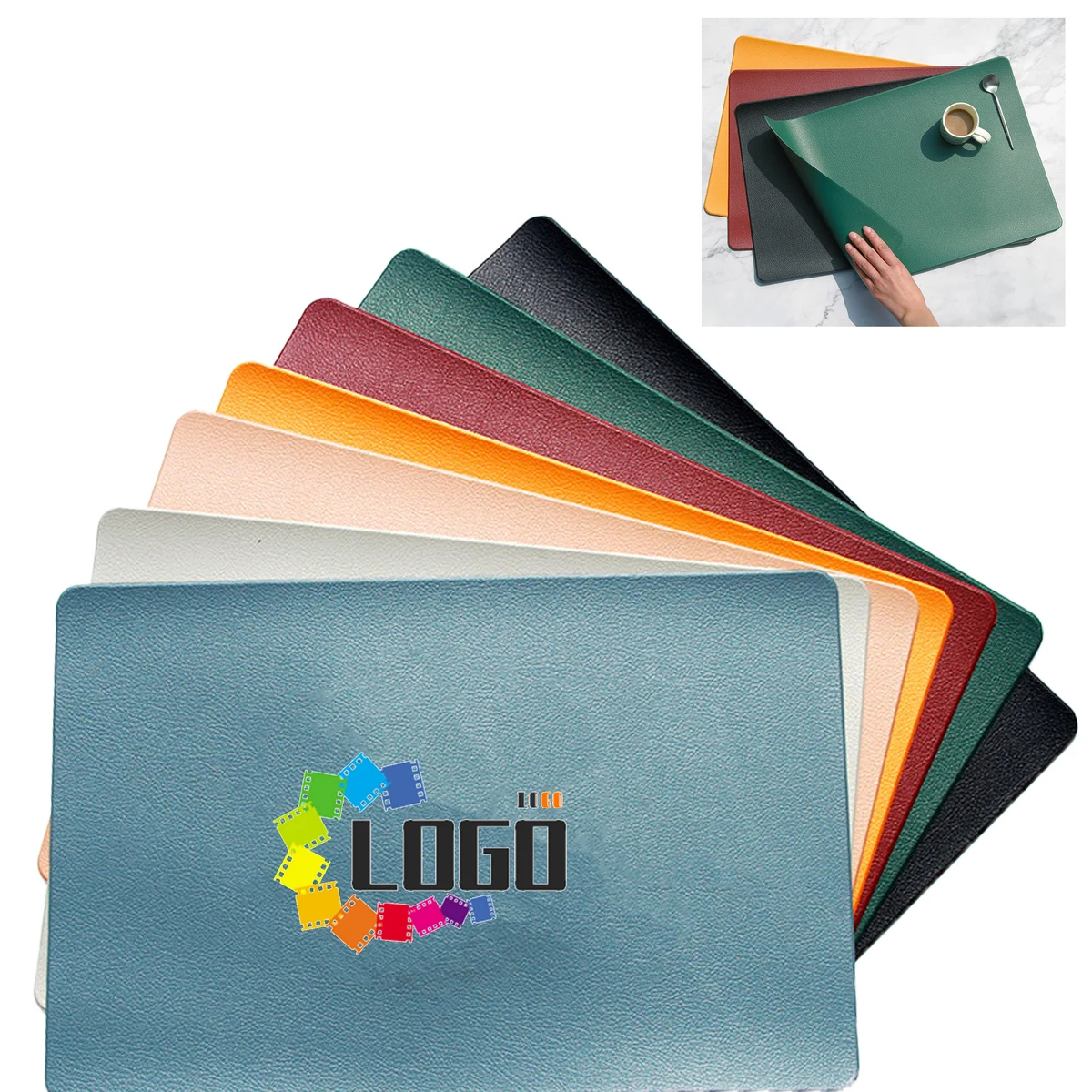 Leather non-slip placemat 1