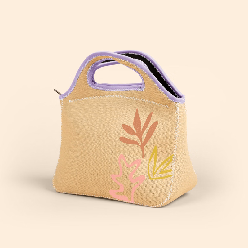GRAN KLUTCH - BURLAP NEOPRENE LUNCH BAG
