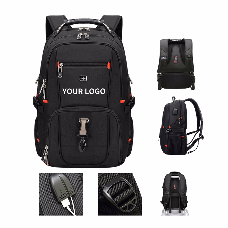 Waterproof Laptop Backpack With USB Charging Port 14" x 10" x 20"