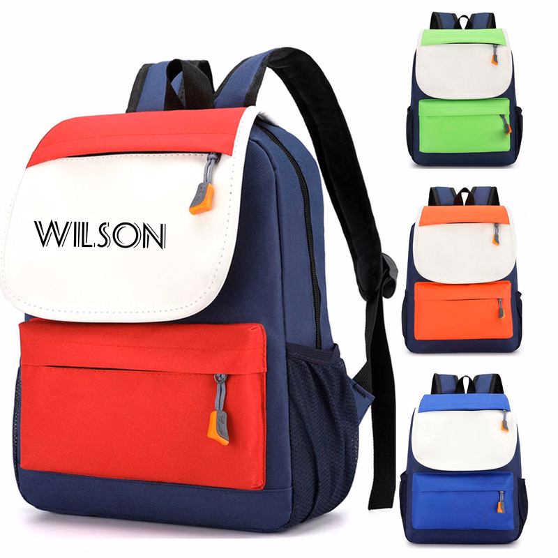 Nylon Children Multicolored School Backpack