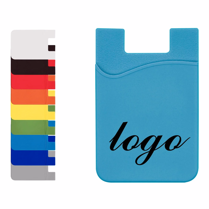 Silicone Phone Card Holder Wallet MOQ 100PCS