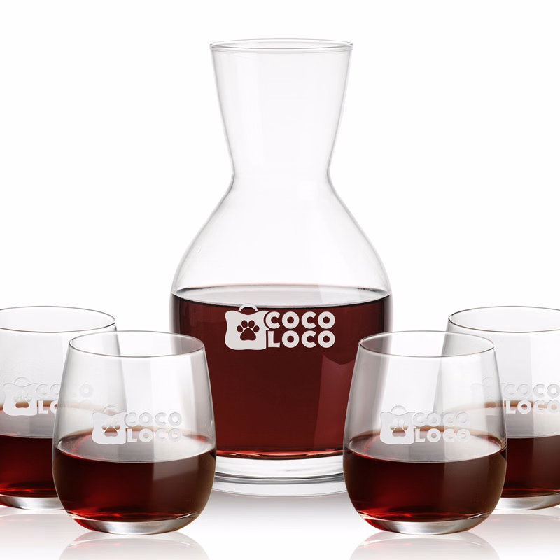 Westwood Carafe & Crestview Stemless
