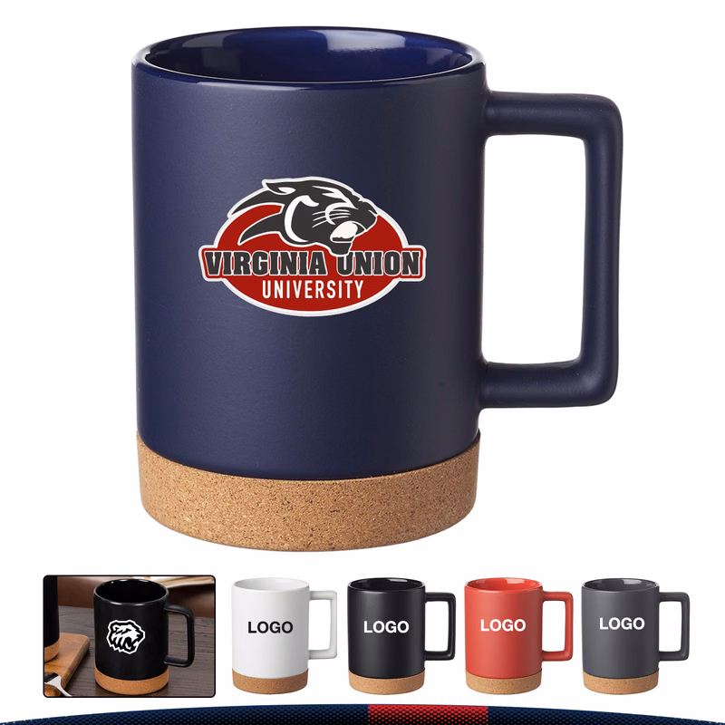 15 oz. Beri Ceramic Mugs with Cork Base