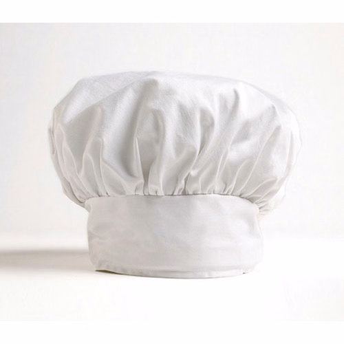 White Chef Hat Low Crown