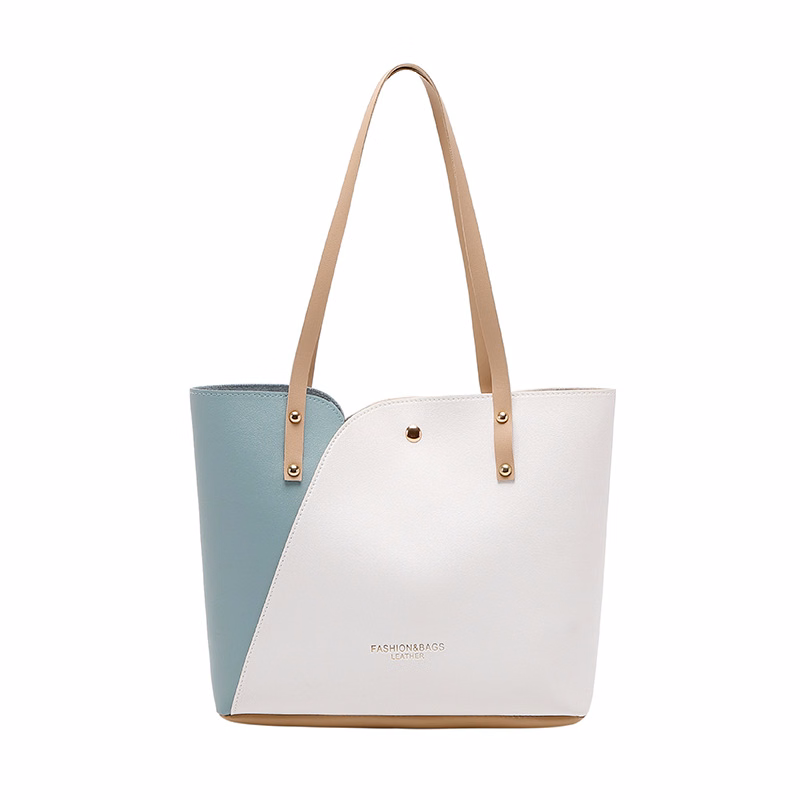 PU Color - Blocked Tote Bag
