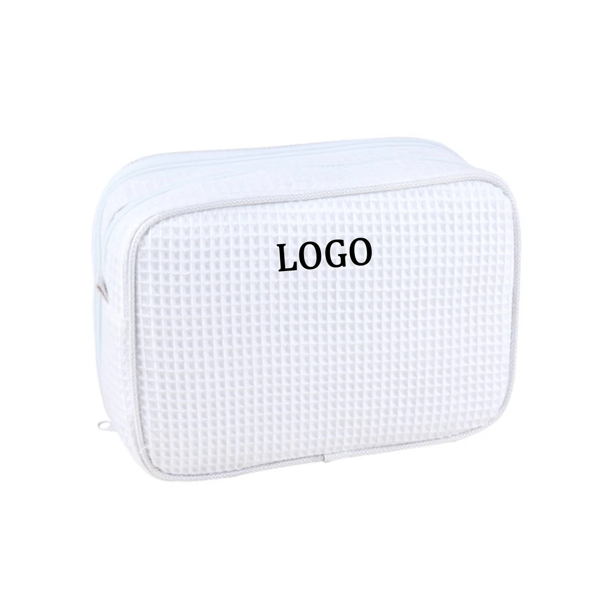 Waffle Weave Cosmetic Bag 1