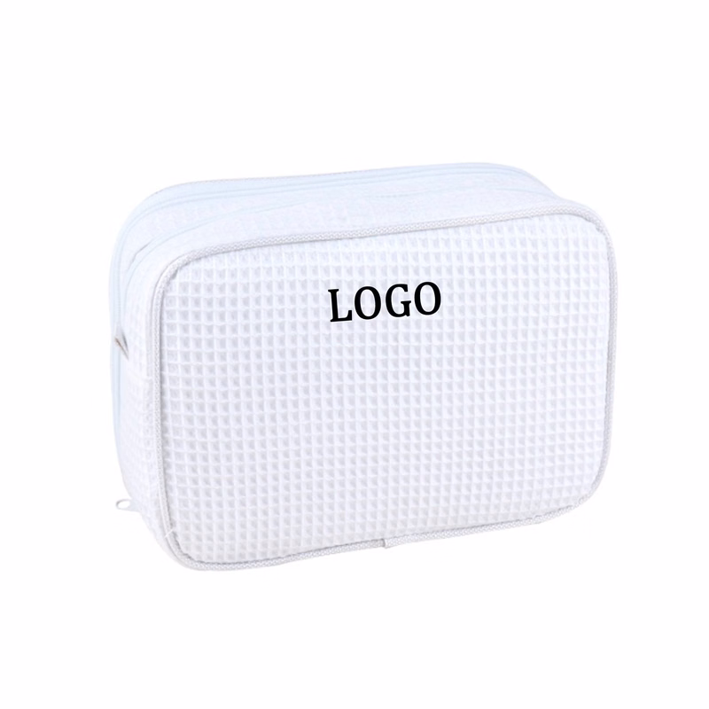 Waffle Weave Cosmetic Bag