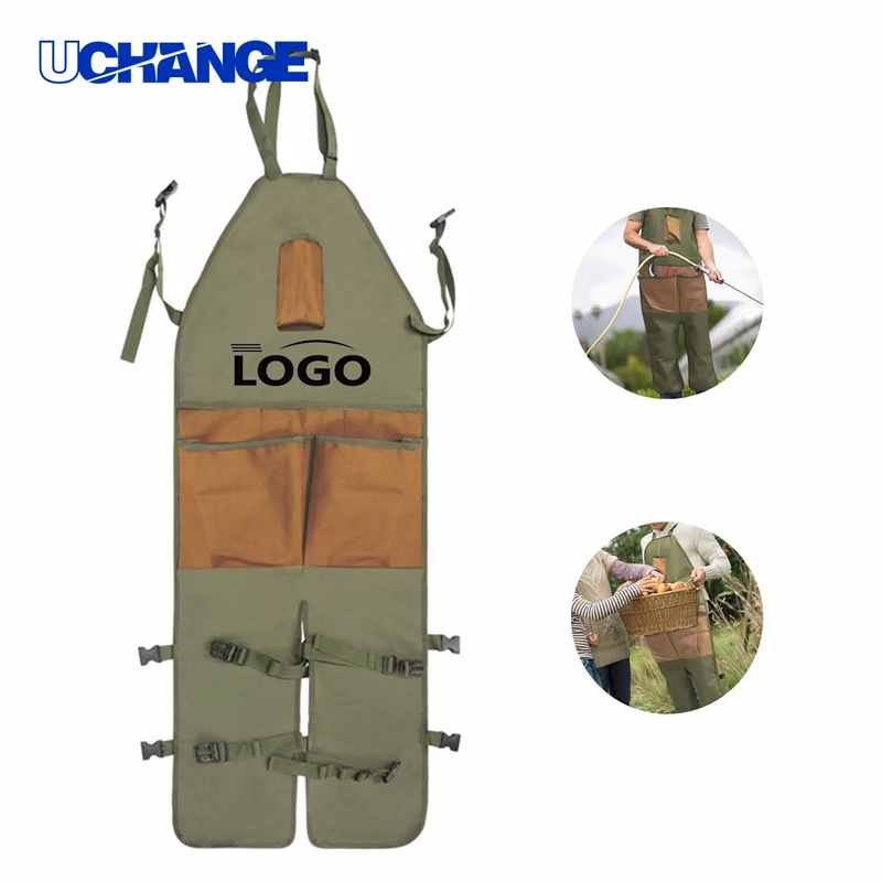 Oxford Cloth Gardening Apron with Leg Guard