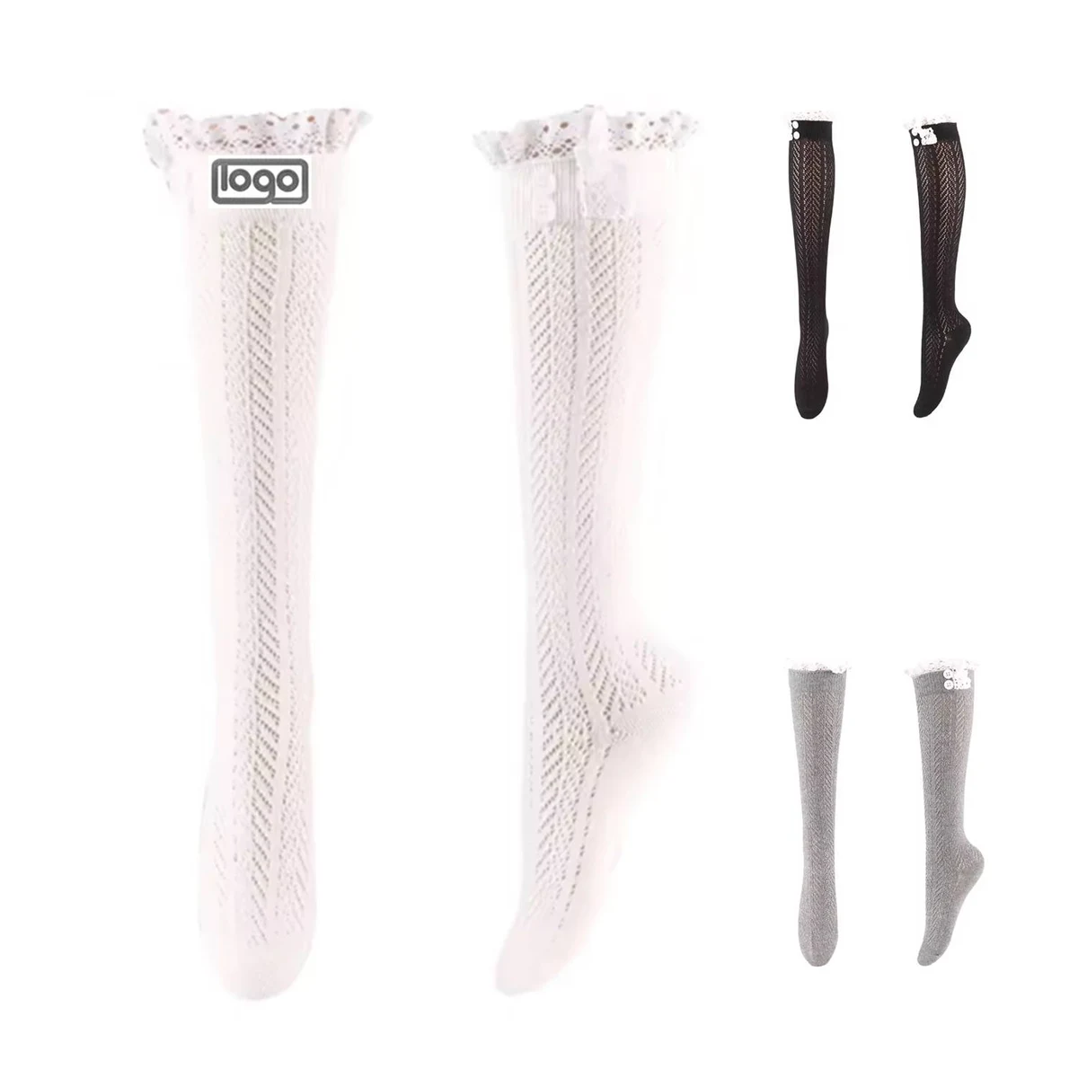 Women Elegant Thigh-High Stockings 1