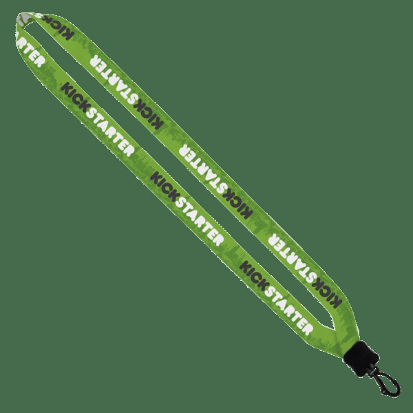 3/4" Dye-Sublimated Lanyard with Plastic Clamshell and Plastic Swivel Snap