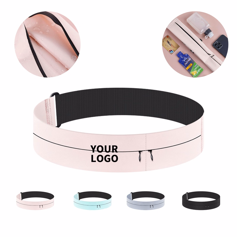 Nylon Running Belt With Adjustable Hook Loop Waist