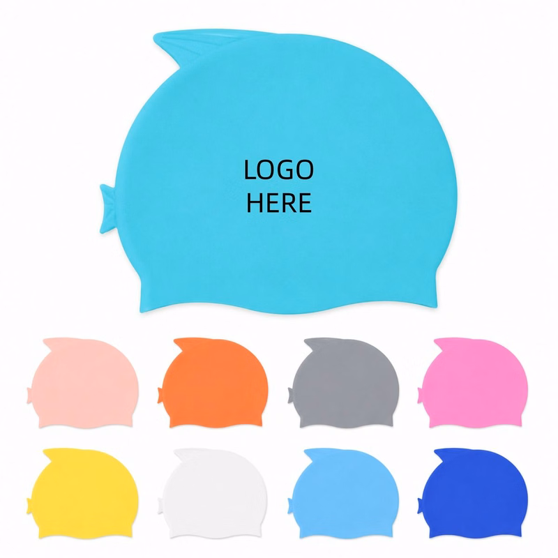 Fish Shape Silicone Swim Cap