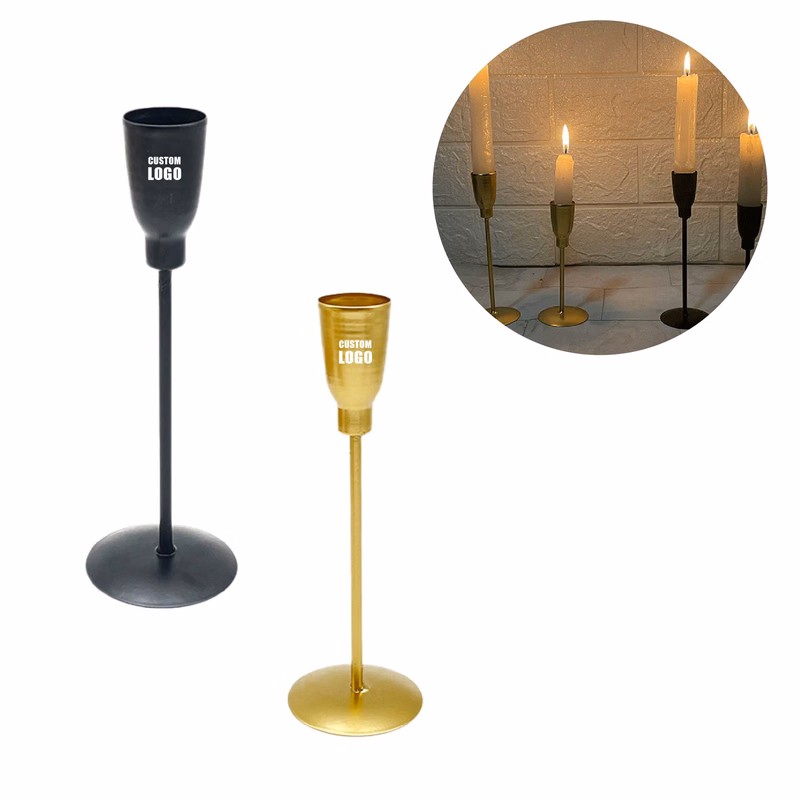 MOQ 10 pcs Dining Room Iron Candlestick