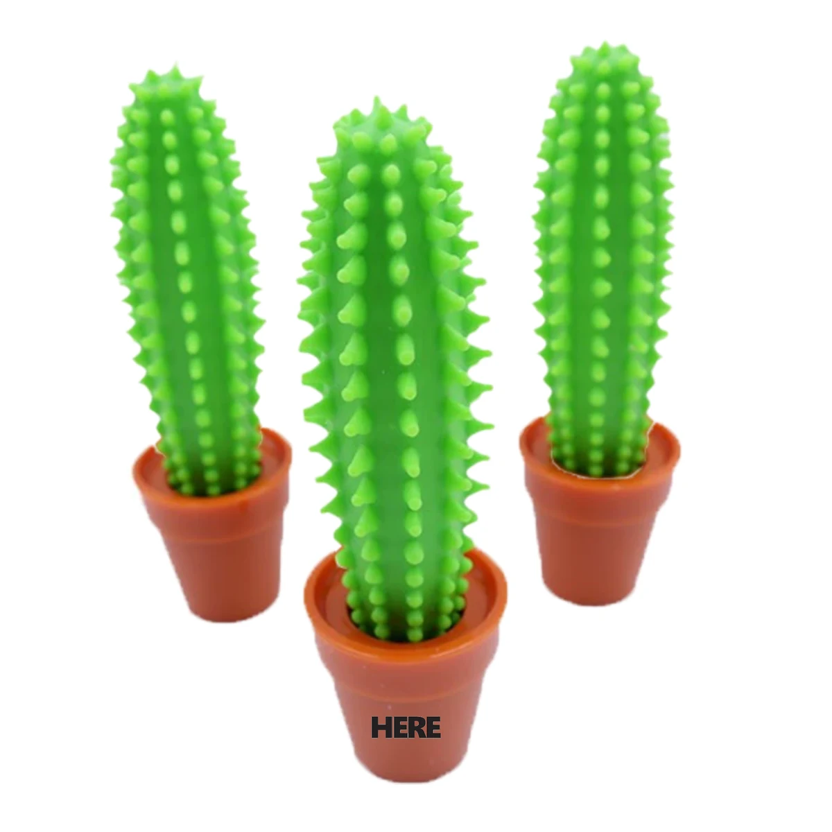 Fake Cactus Silicone Ballpoint Pen 1