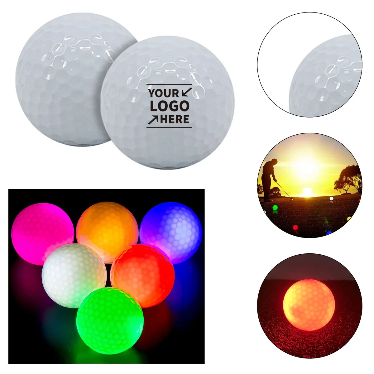 LED Lighted Golf Ball 1