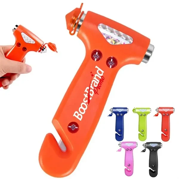 Custom Emergency Car Window Breaker and Seatbelt Cutter Tool — Auto Safety 1