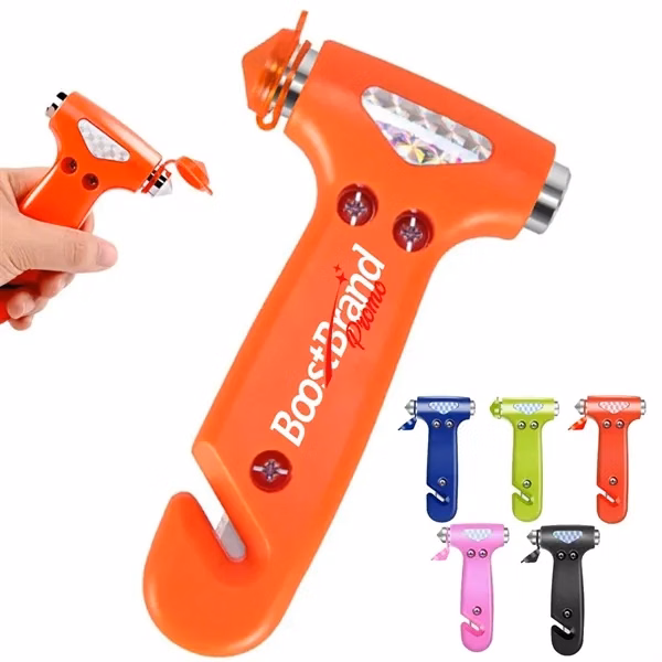 Custom Emergency Car Window Breaker and Seatbelt Cutter Tool — Auto Safety