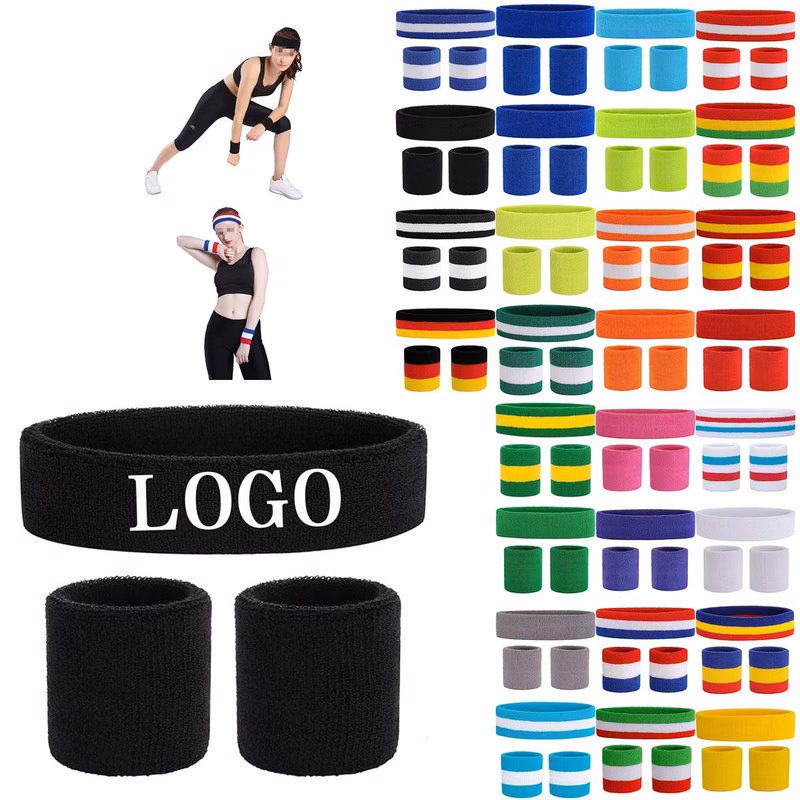 Sweatbands Exercise Eadband Wristband Set