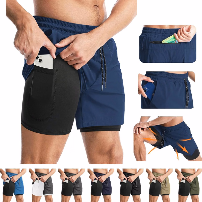 Men's 2 in 1 Running Shorts