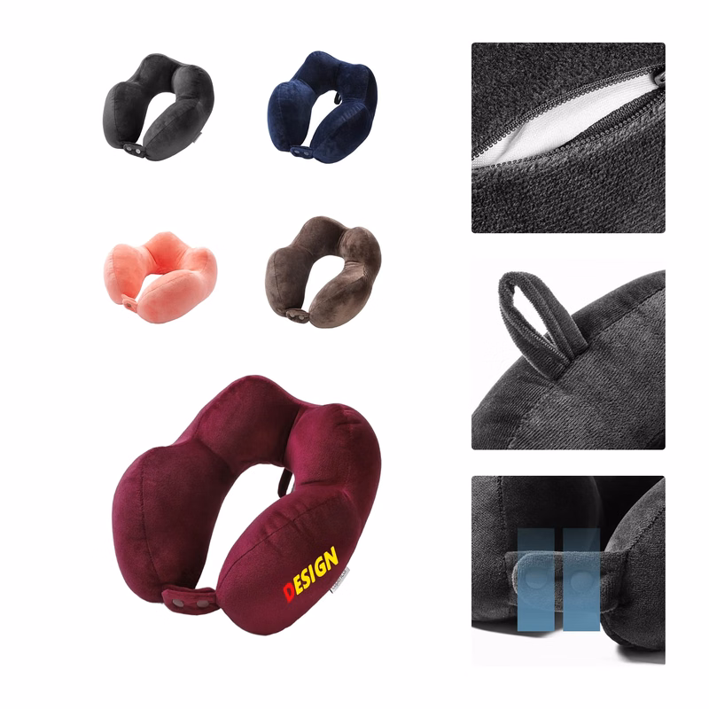 MOQ50 Custom U-Shaped Travel Pillow