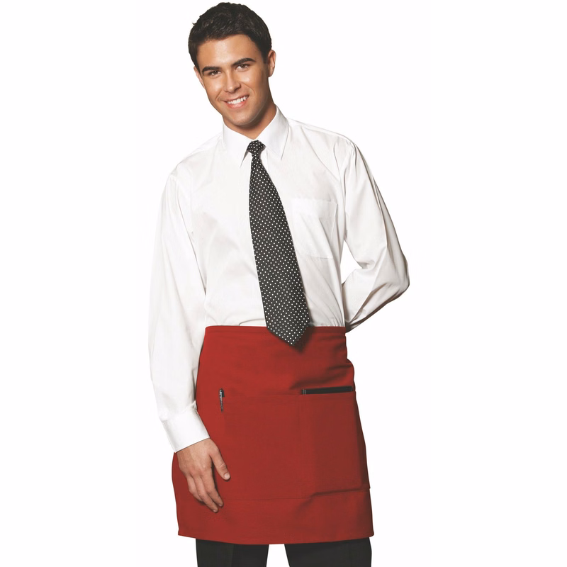 Red Half Waist Bistro Apron