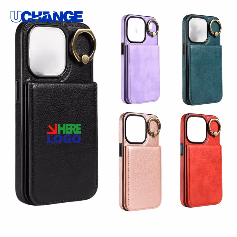 Leather Phone Wallet Card Holder