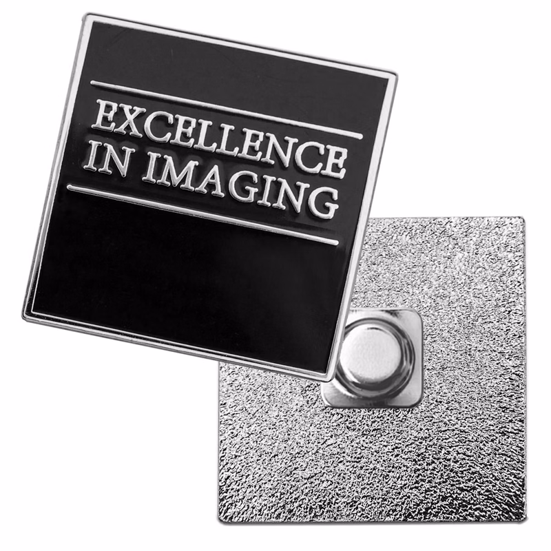 Lapel Pin Die Struck Soft Enamel w/ Magnet Backing (1/2")