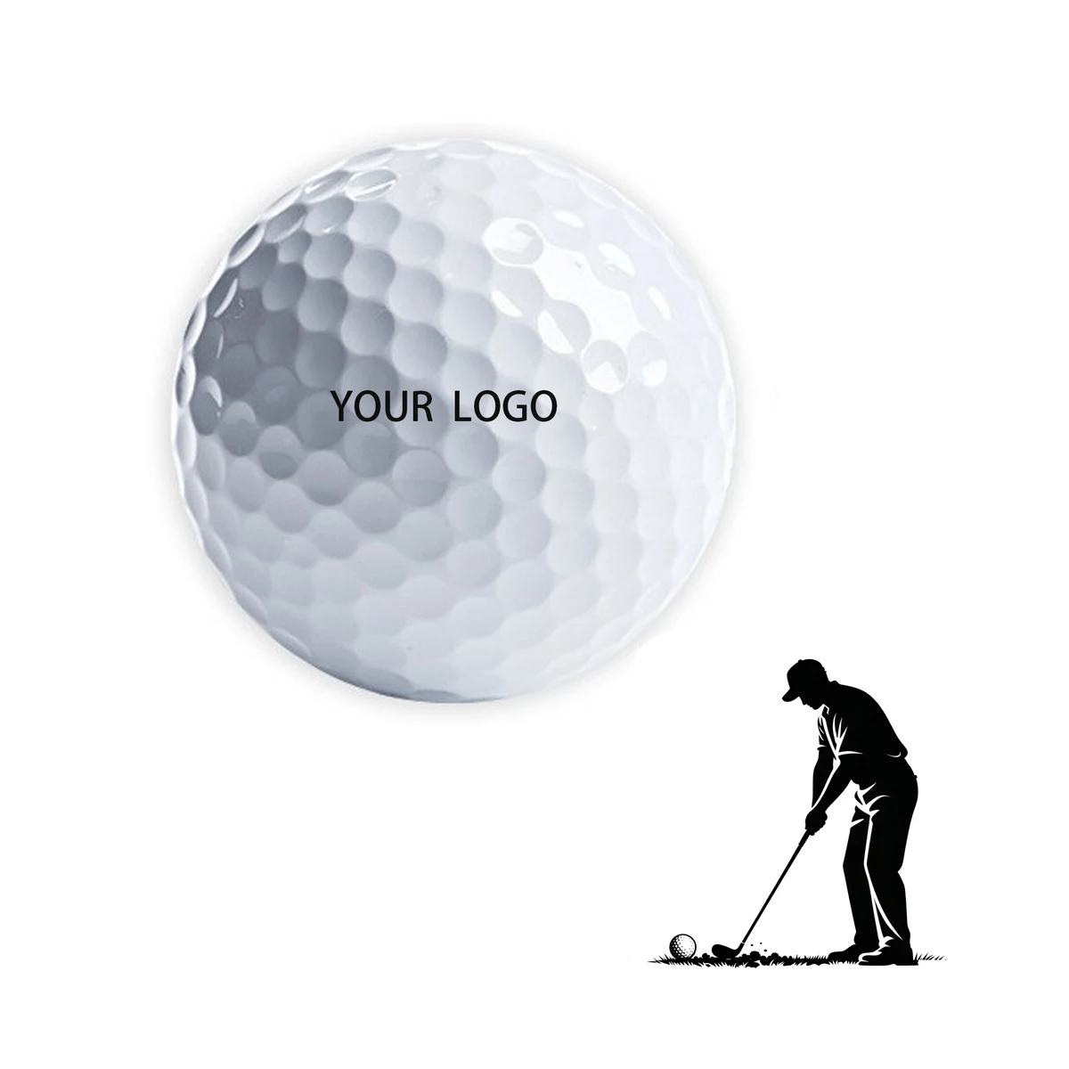 MOQ 100 Personalized Low Spin Practice Golf Balls 332 Dimples 1