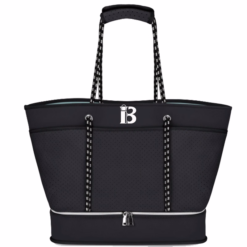 Waterproof Neoprene Beach Bag - Sandproof w/ Shoe Pocket