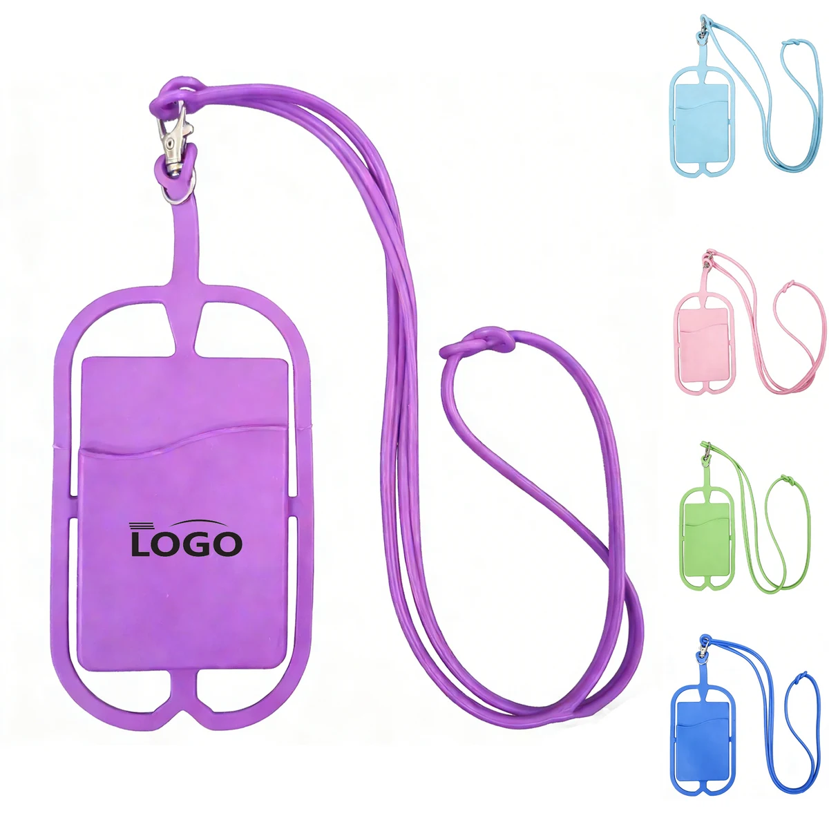 Phone Card Holder with Silicone Strap 1