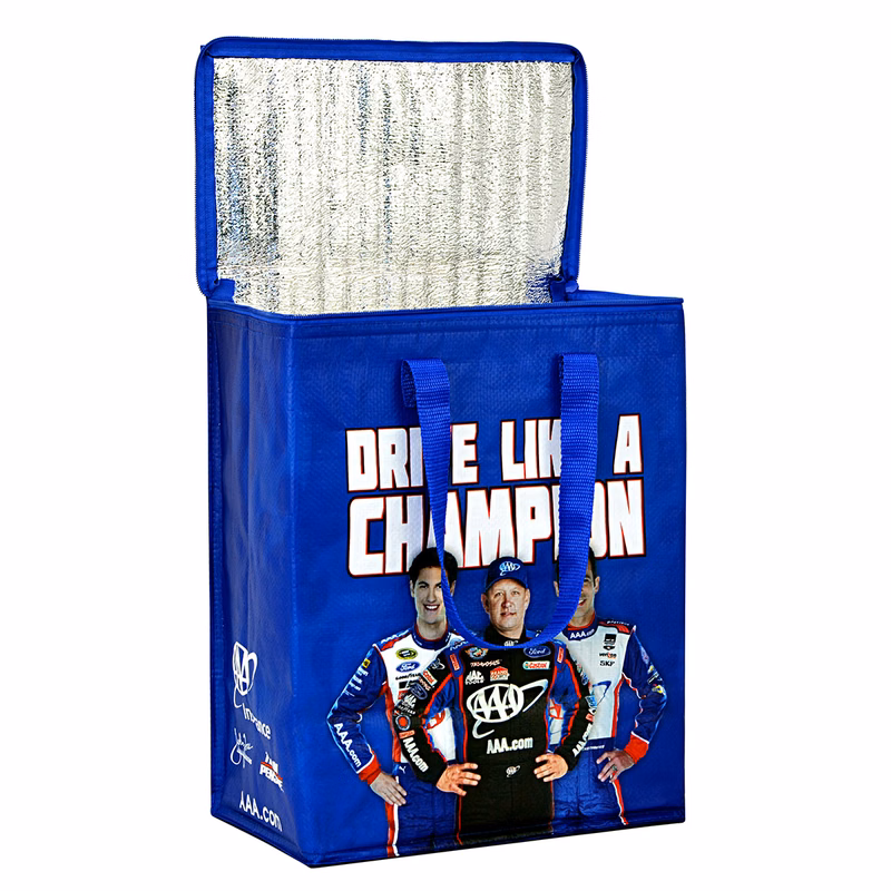 Custom 145g Laminated Woven Insulated Cooler Bag 12"x15"x7"
