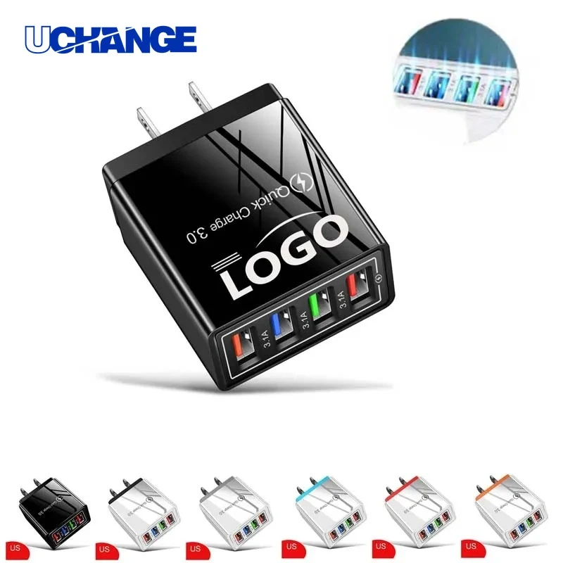 Four Port USB Wall Fast Charger 1