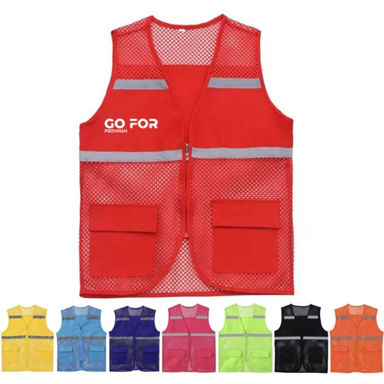 High Visibility Reflective Sleeveless Mesh Vest 1